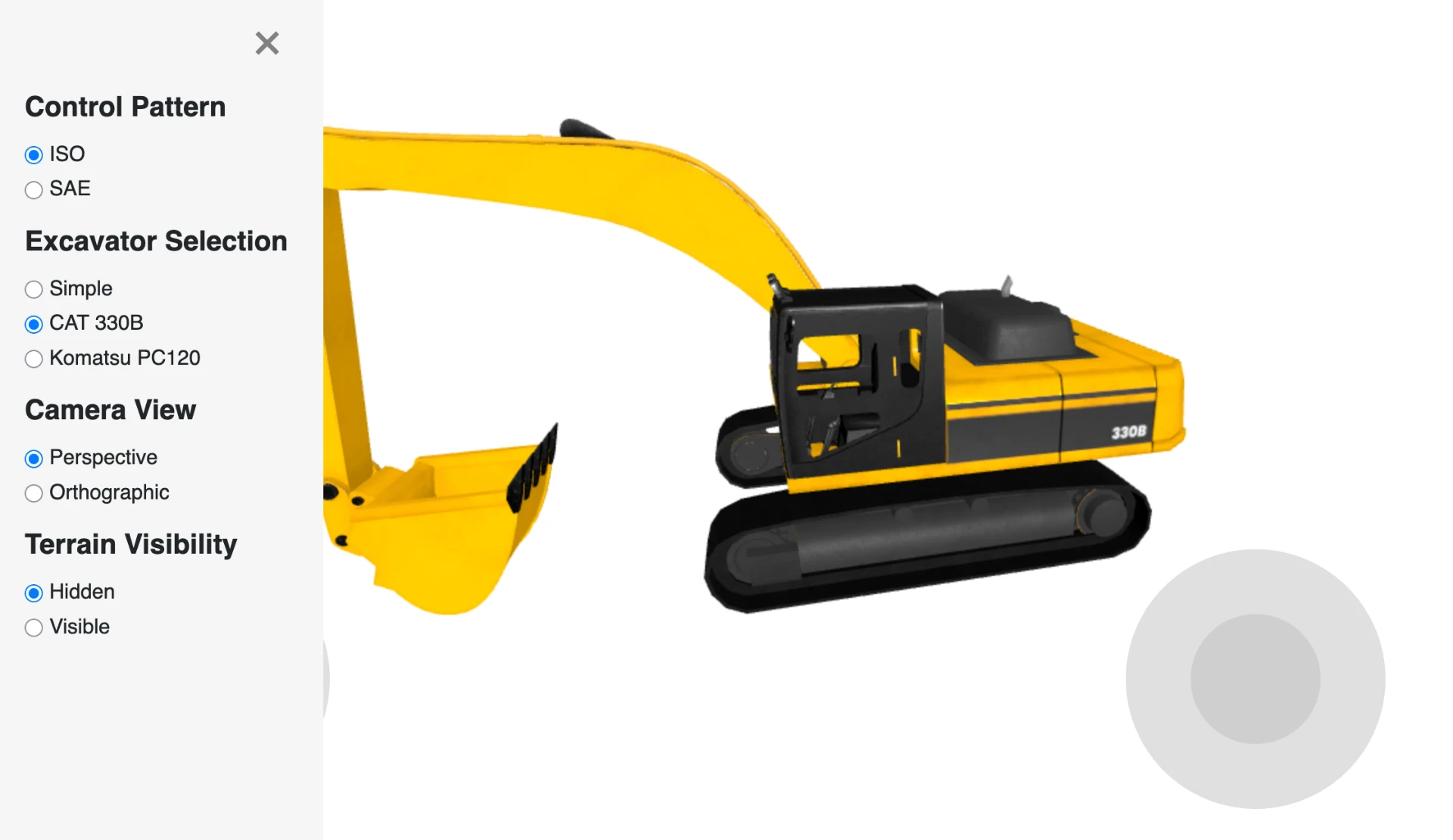 ExcavatorSim.com excavator gameplay screenshot